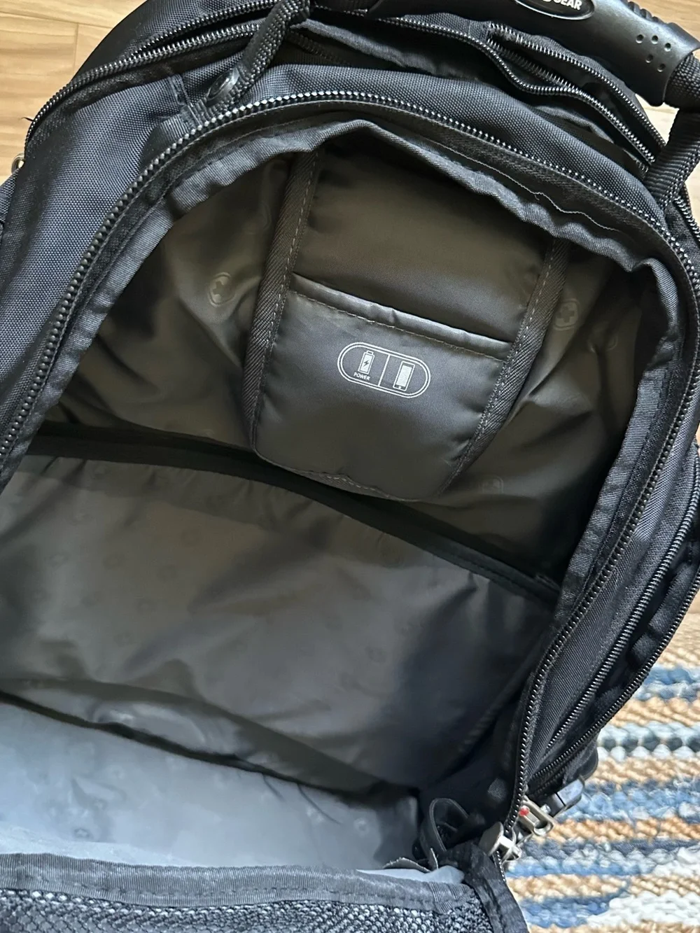 SwissGear Black TSA Laptop Backpack Travel Work School Bag Large Multi Pocket⁠
